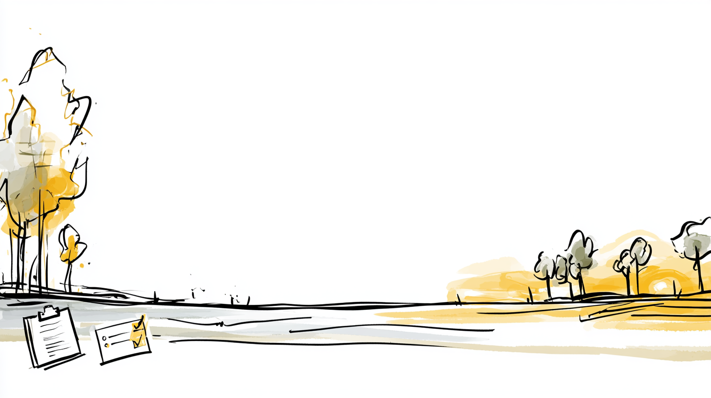 Open sidewalk and lantern illustration with warm Waylight yellow accents.